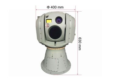 Hệ thống camera EO IR ổn định Gyro với Camera nhiệt LWIR 5Km Laser Finder